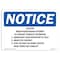 Signmission OSHA Notice Sign, Caution When Pedestrians Attempt, 10in X 7in Decal, 7" W, 10" L, Portrait OS-NS-D-710-V-10526 - alternate 1